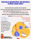 Imagen ESCUELA DE MÚSICA CURSO 2026-27, abierto el plazo de inscripción